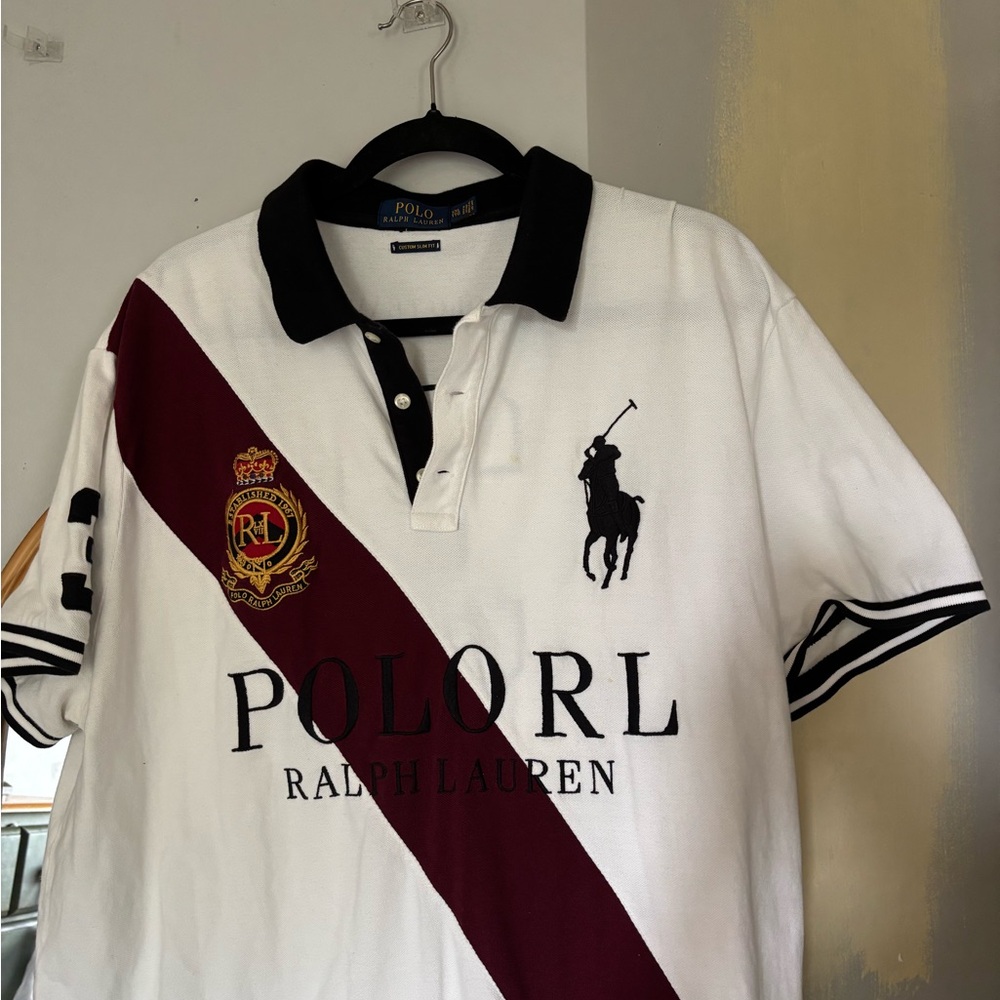 Polo by Ralph Lauren White and Black Men's Shirt